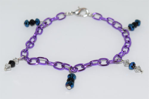 Purple chain bracelet**