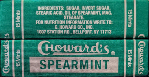 C. Howards Spearmint mints