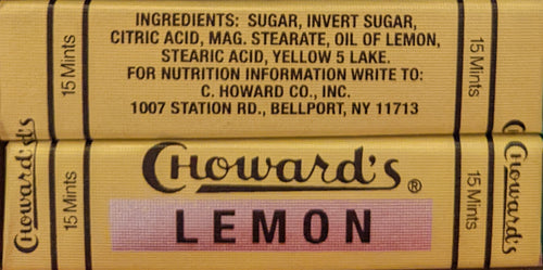 C. Howard's Lemon mints