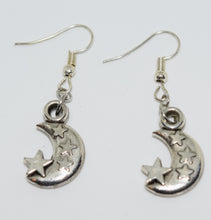 Load image into Gallery viewer, Moon and Stars Earrings**